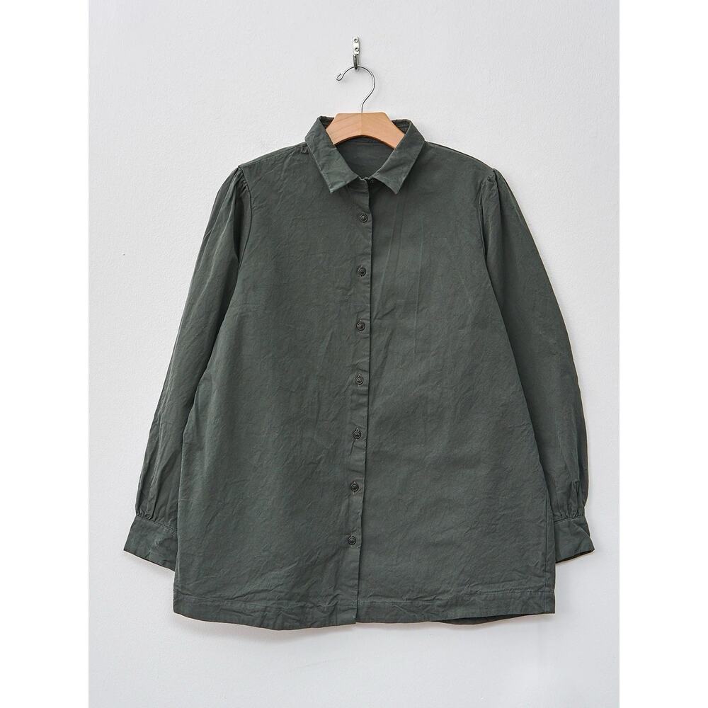 SOLD NWT Casey Casey Atoll Shirt In Dark Khaki - XS